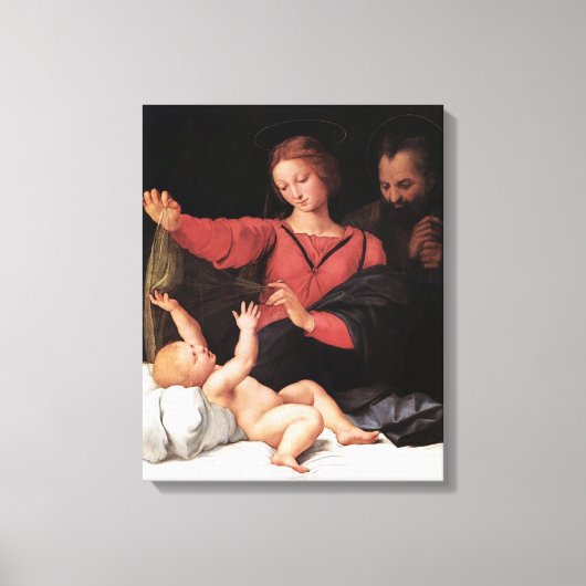 Madonna van Loreto - Raphael - c1511 Canvas Afdruk (Voorkant)