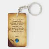 MADONNA VAN MENSELIJKHEID Ave Maria Prayer Sleutelhanger (achterkant)