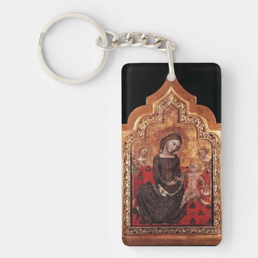 MADONNA VAN MENSELIJKHEID Ave Maria Prayer Sleutelhanger (Voorkant)