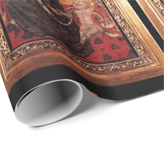 MADONNA VAN MENSELIJKHEID / Rode Ruby met kerstmis Cadeaupapier (Rol Hoek)