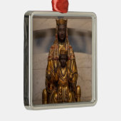 Madonna van Montserrat Black Madonna Spanje Metalen Ornament (Rechts)