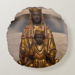 Madonna van Montserrat Black Madonna Spanje Rond Kussen