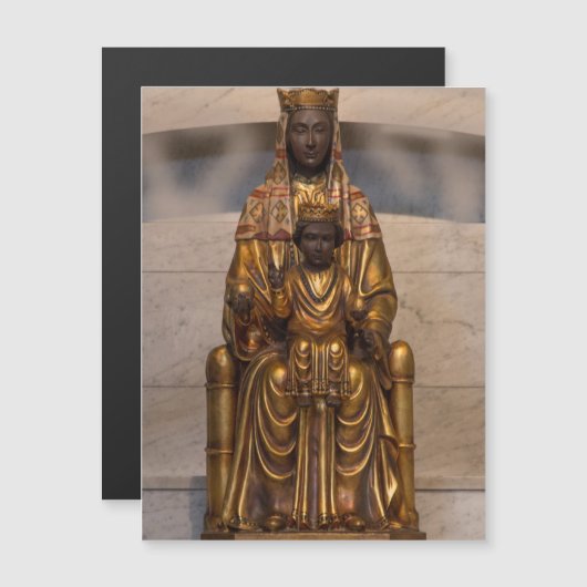 Madonna van Montserrat Black Madonna Virgin Mary (Voorkant / Achterkant)