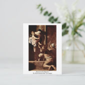 Madonna van Pilgrims van Michelangelo da caravaggi Briefkaart (Staand voorkant)