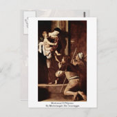 Madonna van Pilgrims van Michelangelo da caravaggi Briefkaart (Voorkant / Achterkant)