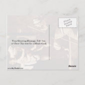 Madonna van Pilgrims van Michelangelo da caravaggi Briefkaart (Achterkant)