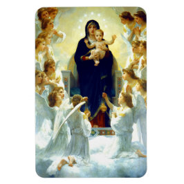 Madonna van W. Bouguereau. Fine Art kerstcadeau Magneet