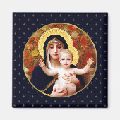 Madonna van W. Bouguereau. kerstcadeau Magneet (Voorkant)