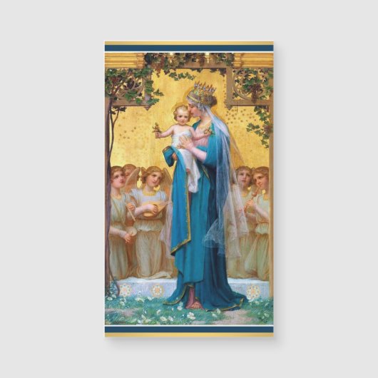 Madonna, verslaafde Maagd Mary Baby Jezus Religieu (Voorkant)