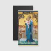 Madonna, verslaafde Maagd Mary Baby Jezus Religieu (Voorkant / Achterkant)