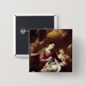 Madonna Vierkante Button 5,1 Cm (Voorkant /achterkant)