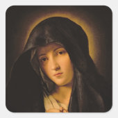 Madonna Vierkante Sticker (Voorkant)