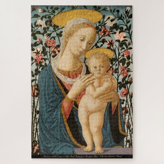 Madonna Virgin Mary Child Jesus schilderen Legpuzzel (Verticaal)