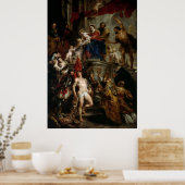 Madonna w/ Jesus Omringd door de heiligen - Rubens Poster (Keuken)