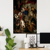 Madonna w/ Jesus Omringd door de heiligen - Rubens Poster (Thuiskantoor)