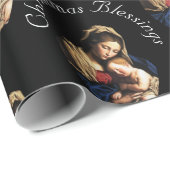 Madonna with Christ Child Customizable Christmas Cadeaupapier (Rol Hoek)