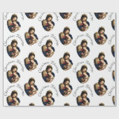 Madonna with Christ Child Customizable White Cadeaupapier (Vlak)