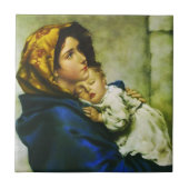 Madonnina - Maagd Maria - Madonna van de straten Tegeltje (Voorkant)