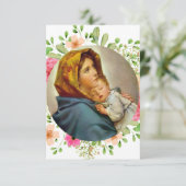 Madonnina Madonna van de Streets Ferruzzi Mary Bedankkaart (Staand voorkant)