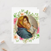 Madonnina Madonna van de Streets Ferruzzi Mary Kaart (Voorkant / Achterkant in situ)