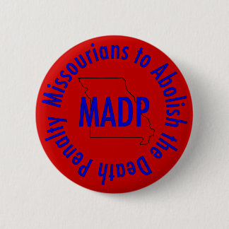 madp-logo-knop, rood ronde button 5,7 cm