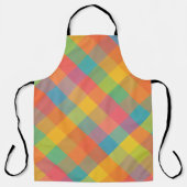 Madras Breeze - Diagonaal Plaid All-Over Schort (Voorkant)