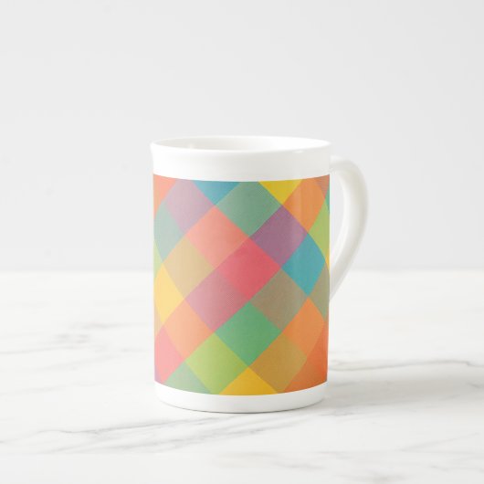 Madras Breeze – Diagonal Plaid Specialty Mokken (Voorkant rechts)