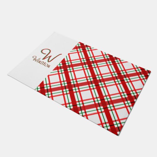 Madras Check Deurmat (Schuin)