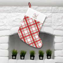 Madras Check Pset Small Kerstmis Stocking