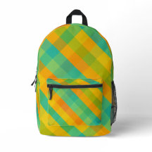 Madras Check Revival – Citrus Diagonal Plaid Back-