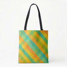 Madras Check Revival – Vibrant Diagonal Plaid Tas