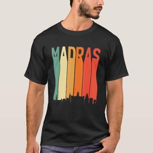Madras Chennai Skyline Tamil Language Culture T-shirt (Voorkant)
