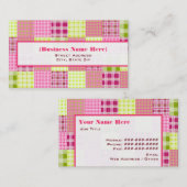 Madras Geïnspireerd, gepoetst Visitekaartje voor a (Voorkant / Achterkant)