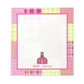 Madras Geïnspireerd Notitieblok van de speleraar (Voorkant)