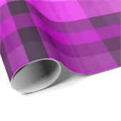 Madras Hot Pink & Black Dynamic Unique Pattern Cadeaupapier (Rol Hoek)