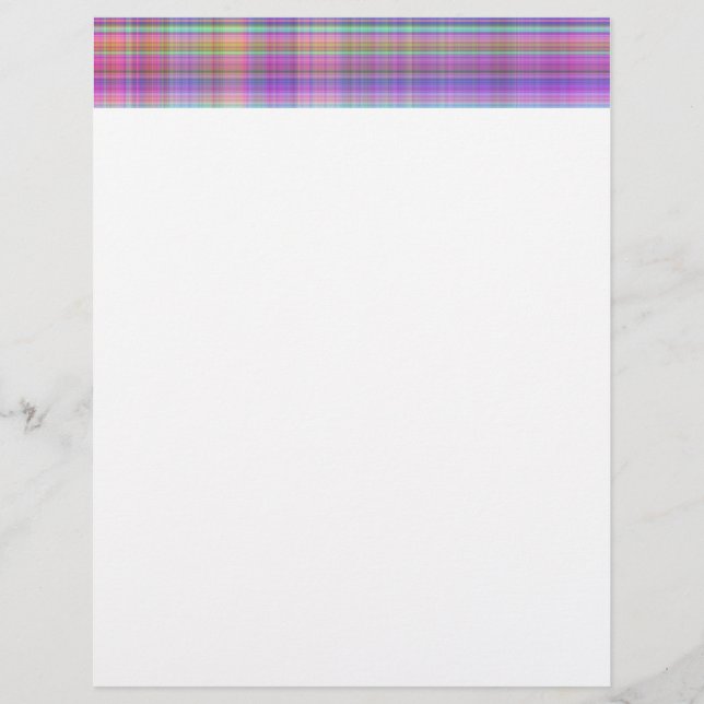 madras in blauw, turquoise, roze, geel, groen (Voorkant)