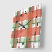 Madras-kerstfeest Vierkante Klok (Hoek)