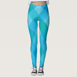 Madras Moment – Blauwgroen geplakt patroon Legging