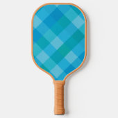 Madras Moment – Blauwgroene Plaid Pickleball Paddl Pickleball Paddle (Voorkant)