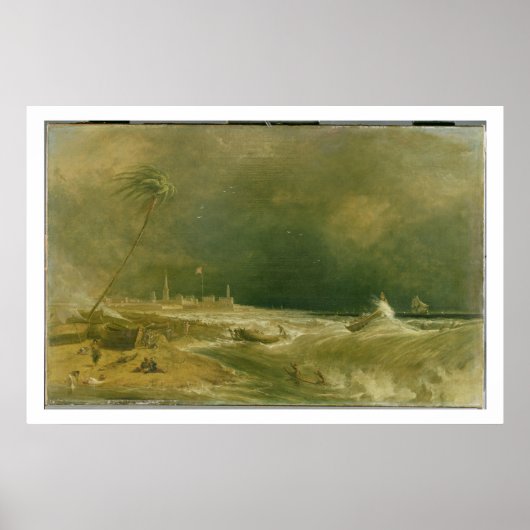Madras, of Fort St. George, in de baai van Bengaal Poster (Voorkant)
