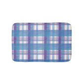Madras Pset Blue en Paars Badmat (Voorkant)