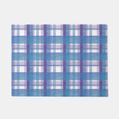 Madras Pset Blue en Paars Deurmat (Voorkant)