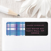 Madras Pset Blue en Paars Etiket (Insitu)