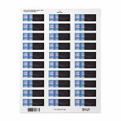 Madras Pset Blue en Paars Etiket (Full Sheet)