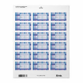 Madras Pset Blue en Paars Etiket (Full Sheet)
