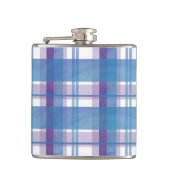 Madras Pset Blue en Paars Heupfles (Voorkant)