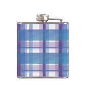 Madras Pset Blue en Paars Heupfles (Achterkant)