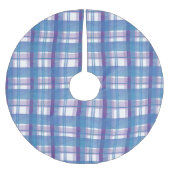 Madras Pset Blue en Paars Kerstboom Rok (Voorkant)