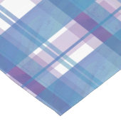 Madras Pset Blue en Paars Korte Tafelloper (Hoek)