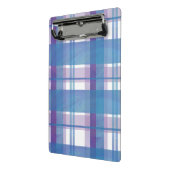 Madras Pset Blue en Paars Mini Klembord (Angled2)
